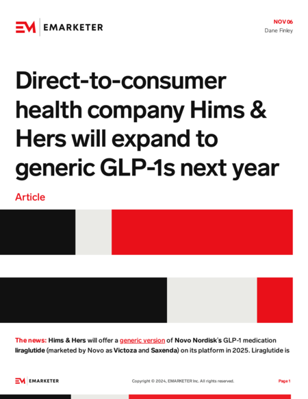 glp 1 direct to consumer Direct-to-consumer health company Hims & Hers will expand to generic GLP-1s  next year