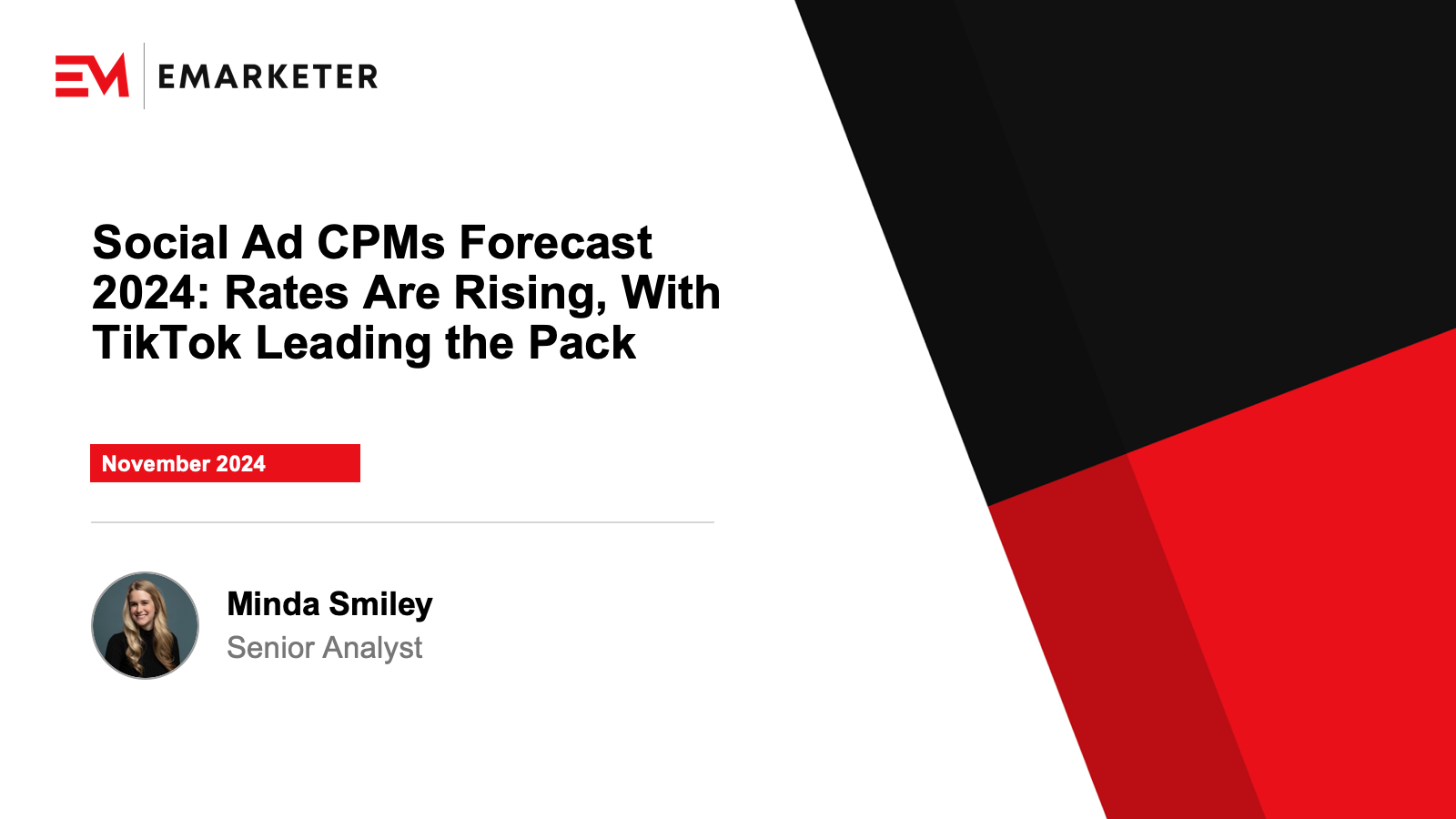 Social Ad CPMs Forecast 2024
