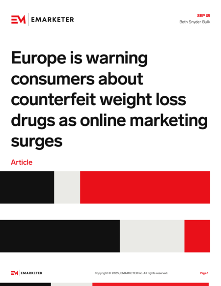 Online marketing for fake GLP-1 drugs in Europe sparks warning