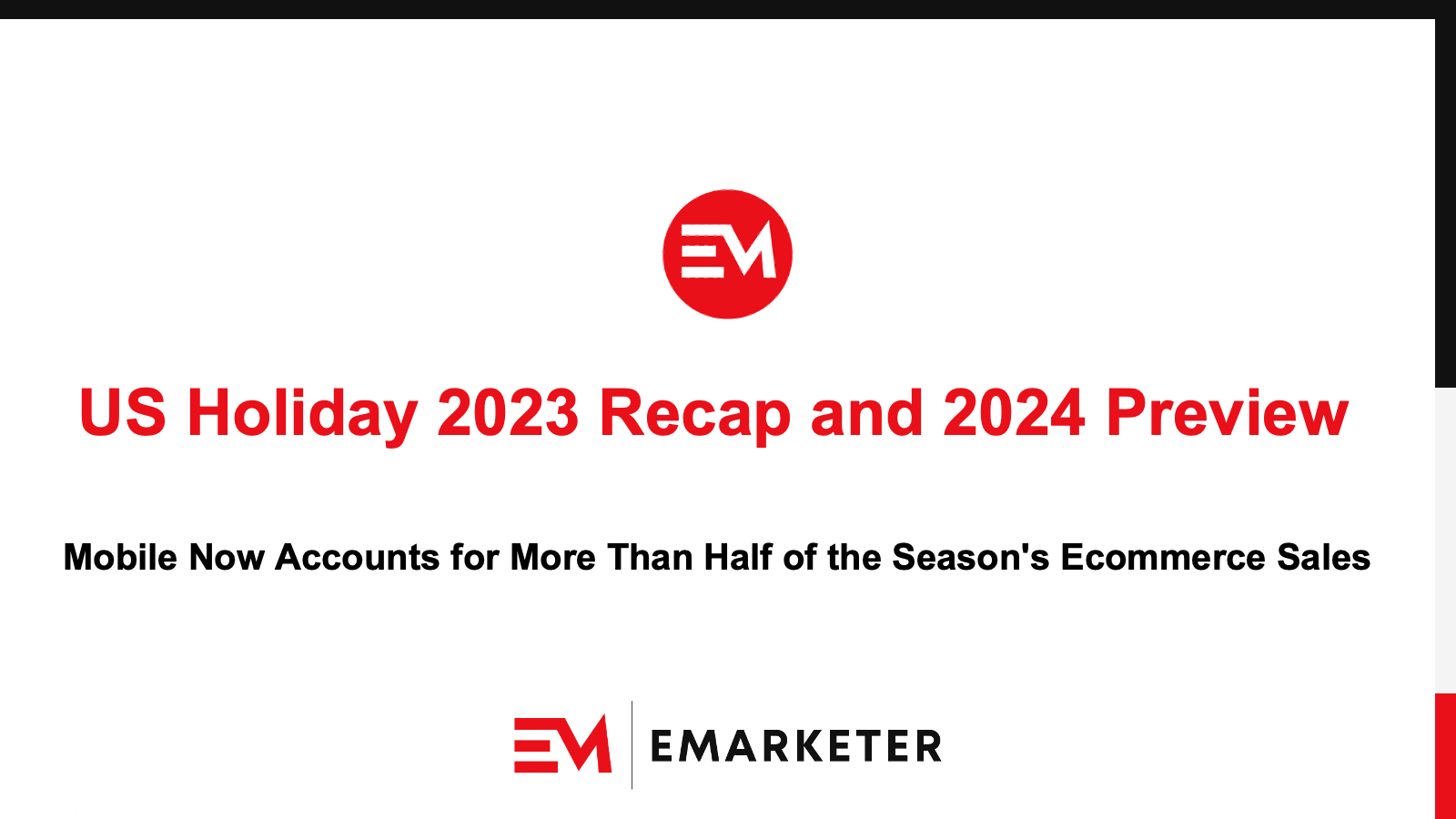 US Holiday 2023 Recap and 2024 Preview