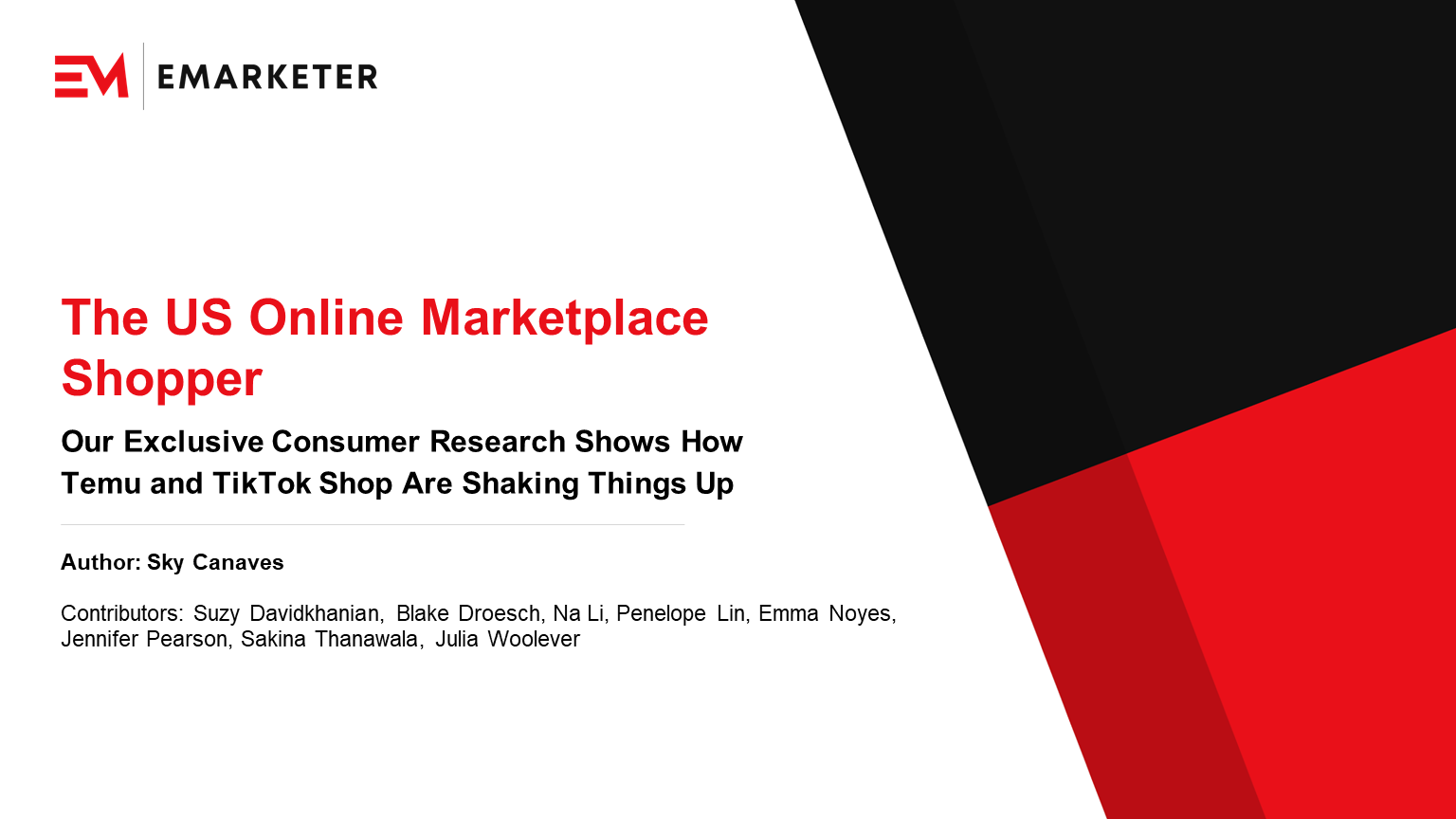 The US Online Marketplace Shopper